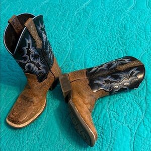 Ariat Blue and Brown Leather Boots
